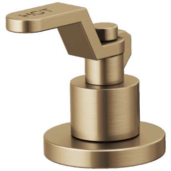 Brizo Litze®: Widespread Lavatory Industrial Lever Handle Kit In Luxe Gold