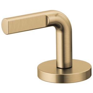 Brizo Litze®: Widespread Lavatory Notch Lever Handle Kit In Luxe Gold