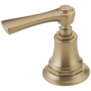 Brizo Rook®: Widespread Lavatory and Bidet Lever Handle Kit In Luxe Gold