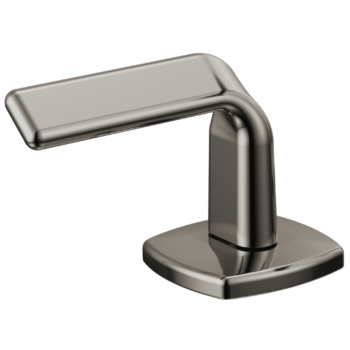 Brizo Allaria™: Widespread Lavatory Twist Lever Handle Kit In Brilliance Black Onyx
