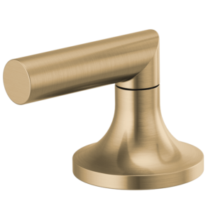 Brizo Odin®: Widespread Lavatory Low Lever Handles In Luxe Gold