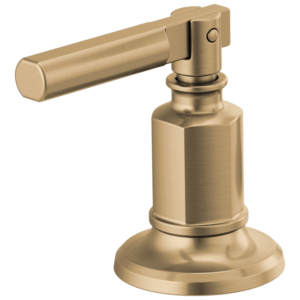 Brizo Invari®: Widespread Lavatory Lever Handle Kit In Luxe Gold