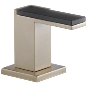 Brizo Siderna®: Widespread Lavatory and Bidet Solar Gray Glass Lever Handle Kit In Brushed Nickel