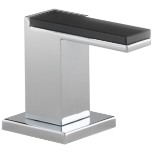 Brizo Siderna®: Widespread Lavatory and Bidet Solar Gray Glass Lever Handle Kit In Chrome
