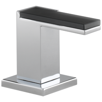 Brizo Siderna®: Widespread Lavatory and Bidet Solar Gray Glass Lever Handle Kit In Chrome