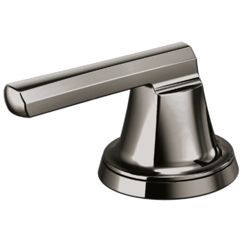 Brizo Levoir™: Widespread Lavatory Low Lever Handle Kit In Brilliance Black Onyx