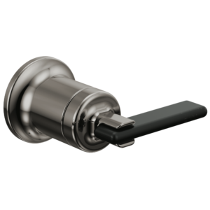 Brizo Allaria™: Two-Hole, Single-Handle Wall Mount Lavatory Faucet Lever Handle Kit In Brilliance Black Onyx / Matte Black