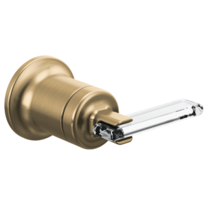 Brizo Allaria™: Two-Hole, Single-Handle Wall Mount Lavatory Faucet Lever Handle Kit In Luxe Gold / Clear Acrylic