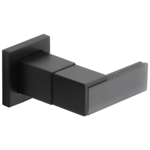 Brizo Sider®: Wall Mount Lavatory Solar Gray Glass Lever Handle Kit In Matte Black