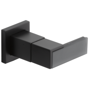 Brizo Siderna®: Wall Mount Lavatory Solar Gray Glass Lever Handle Kit In Matte Black