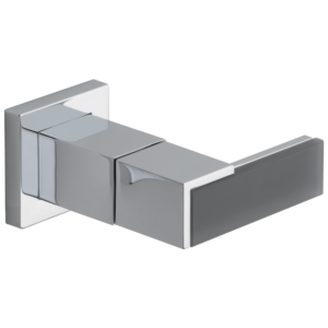 Brizo Sider®: Wall Mount Lavatory Solar Gray Glass Lever Handle Kit In Chrome