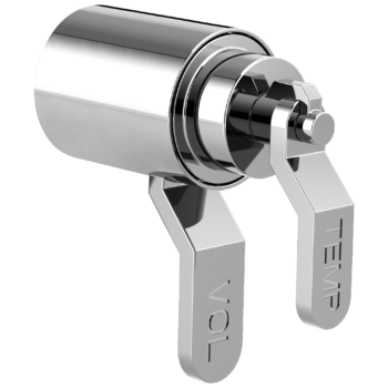 Brizo Litze®: TempAssure® Thermostatic Valve Trim Industrial Lever Handle Kit In Chrome
