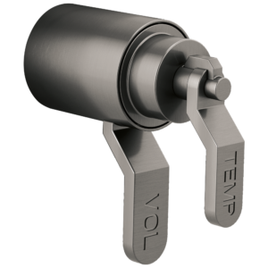 Brizo Litze®: TempAssure® Thermostatic Valve Trim Industrial Lever Handle Kit In Luxe Steel