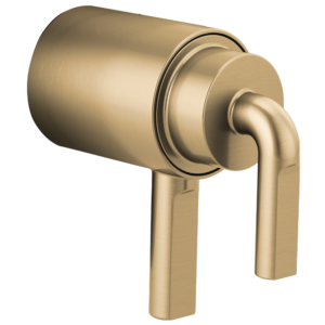 Brizo Litze®: TempAssure® Thermostatic Valve Trim Notch Lever Handle Kit In Luxe Gold
