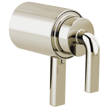 Brizo Litze®: TempAssure® Thermostatic Valve Trim Notch Lever Handle Kit In Polished Nickel