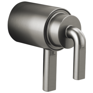 Brizo Litze®: TempAssure® Thermostatic Valve Trim Notch Lever Handle Kit In Luxe Steel