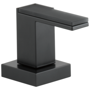 Brizo Sider®: Roman Tub Faucet Solar Gray Glass Lever Handle Kit In Matte Black