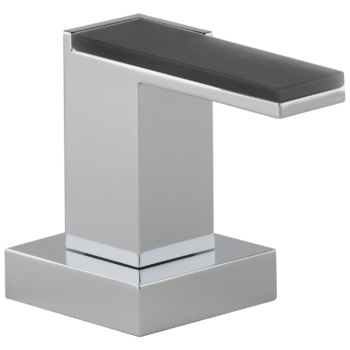 Brizo Siderna®: Roman Tub Faucet Solar Gray Glass Lever Handle Kit In Chrome