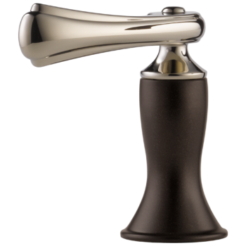 Brizo Charlotte®: Roman Tub Faucet Lever Handle Kit In Cocoa Bronze / Polished Nickel