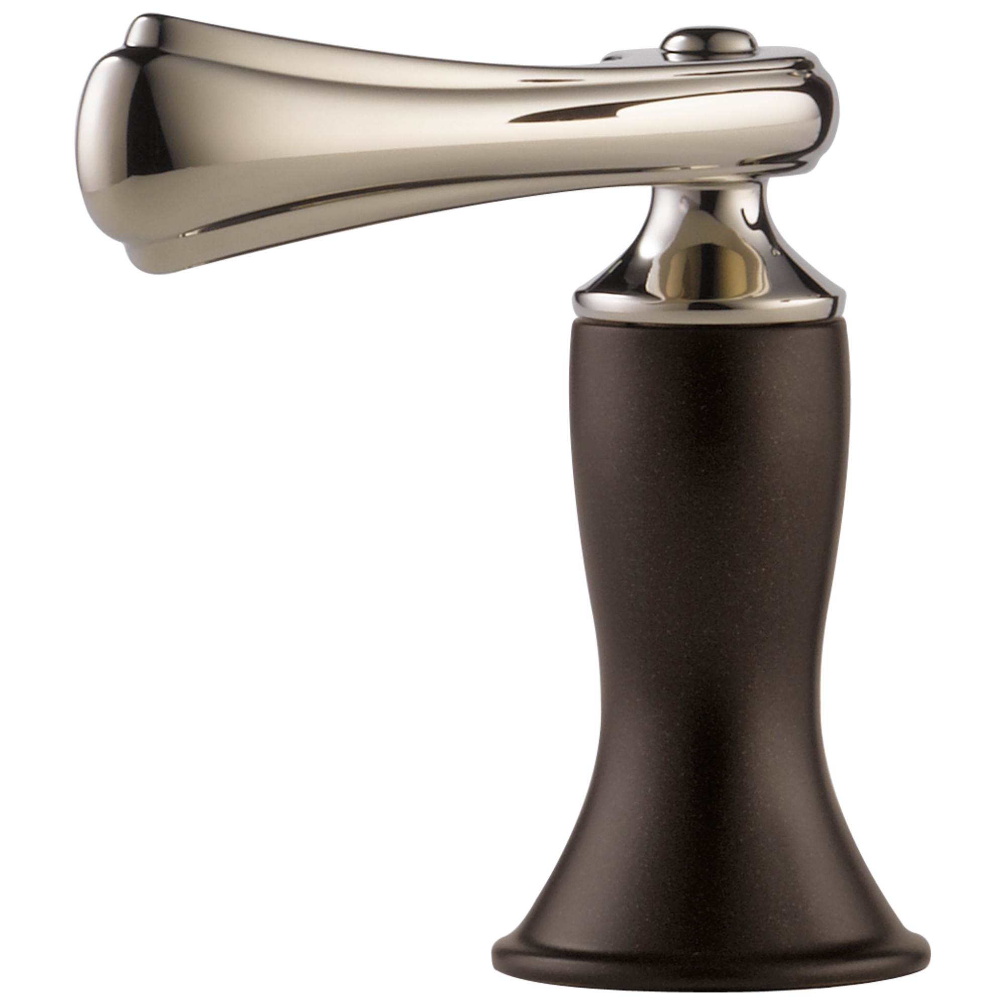 Brizo Charlotte®: Roman Tub Faucet Lever Handle Kit In Cocoa Bronze / Polished Nickel