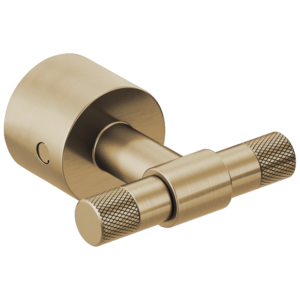 Brizo Litze®: Two-Handle Wall Mount Tub Filler T-Lever Handle Kit In Luxe Gold