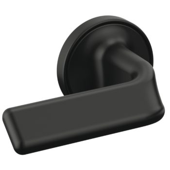 Brizo Allaria™: Two-Handle Wall Mount Tub Filler Twist Lever Handle Kit In Matte Black