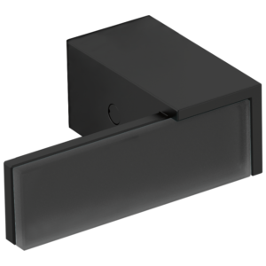 Brizo Siderna®: Two-Handle Wall Mount Tub Filler Solar Gray Glass Lever Handle Kit In Matte Black