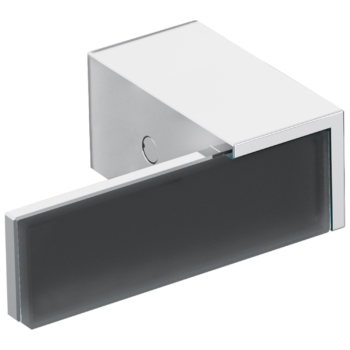 Brizo Siderna®: Two-Handle Wall Mount Tub Filler Solar Gray Glass Lever Handle Kit In Chrome