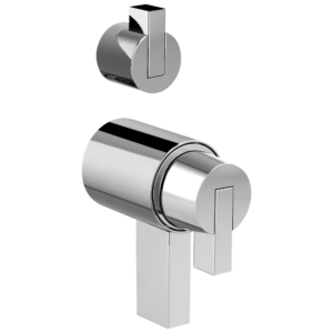 Brizo Litze®: TempAssure® Thermostatic Valve With Integrated Diverter Lever Handle Kit In Chrome