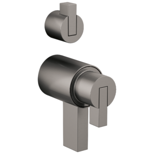 Brizo Litze®: TempAssure® Thermostatic Valve With Integrated Diverter Lever Handle Kit In Luxe Steel