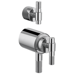 Brizo Litze®: TempAssure® Thermostatic Valve With Integrated Diverter T-Lever Handle Kit In Chrome