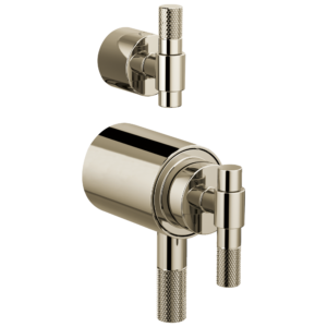 Brizo Litze®: TempAssure® Thermostatic Valve With Integrated Diverter T-Lever Handle Kit In Polished Nickel