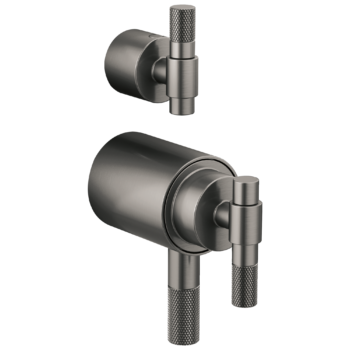 Brizo Litze®: TempAssure® Thermostatic Valve With Integrated Diverter T-Lever Handle Kit In Luxe Steel