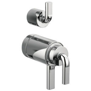 Brizo Litze®: TempAssure® Thermostatic Valve with Integrated Diverter Notch Lever Handle Kit In Chrome