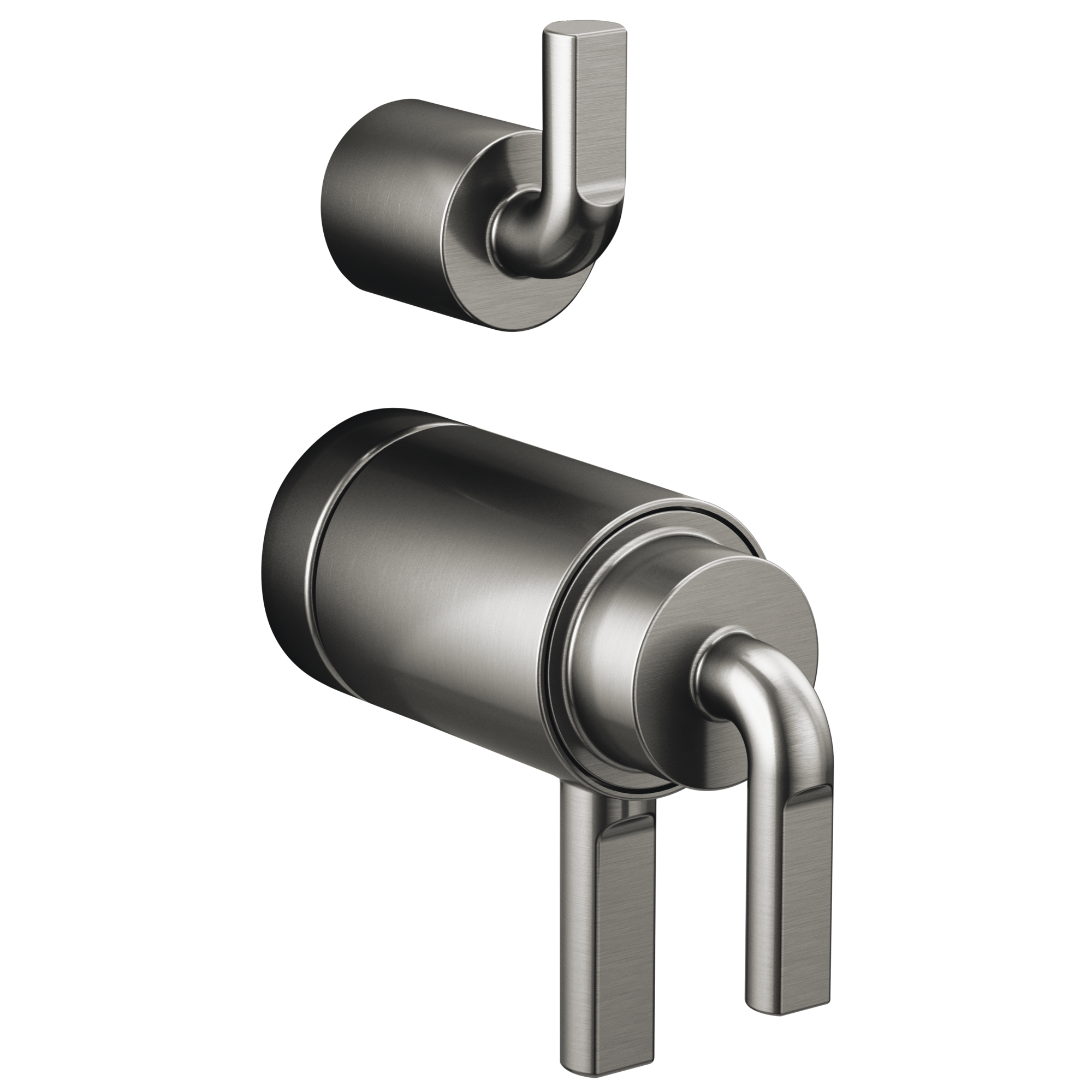 Brizo Litze®: TempAssure® Thermostatic Valve with Integrated Diverter Notch Lever Handle Kit In Luxe Steel