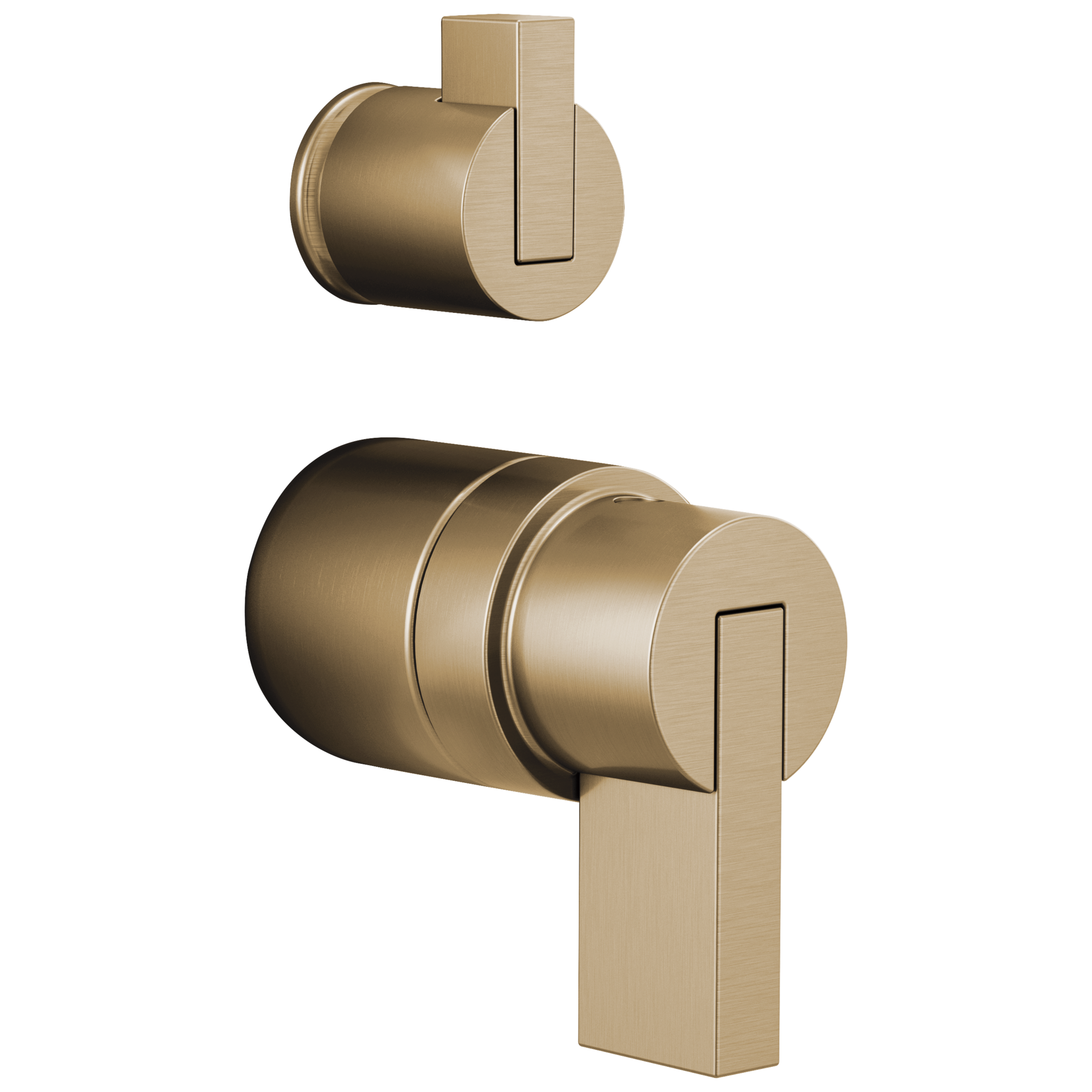 Brizo Litze®: Pressure Balance Valve with Integrated Diverter Trim Lever Handle Kit In Luxe Gold