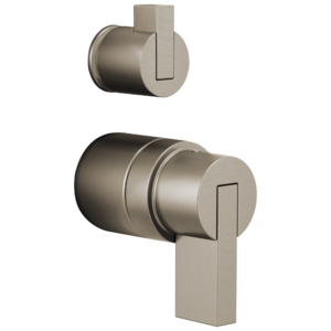 Brizo Litze®: Pressure Balance Valve with Integrated Diverter Trim Lever Handle Kit In Luxe Nickel