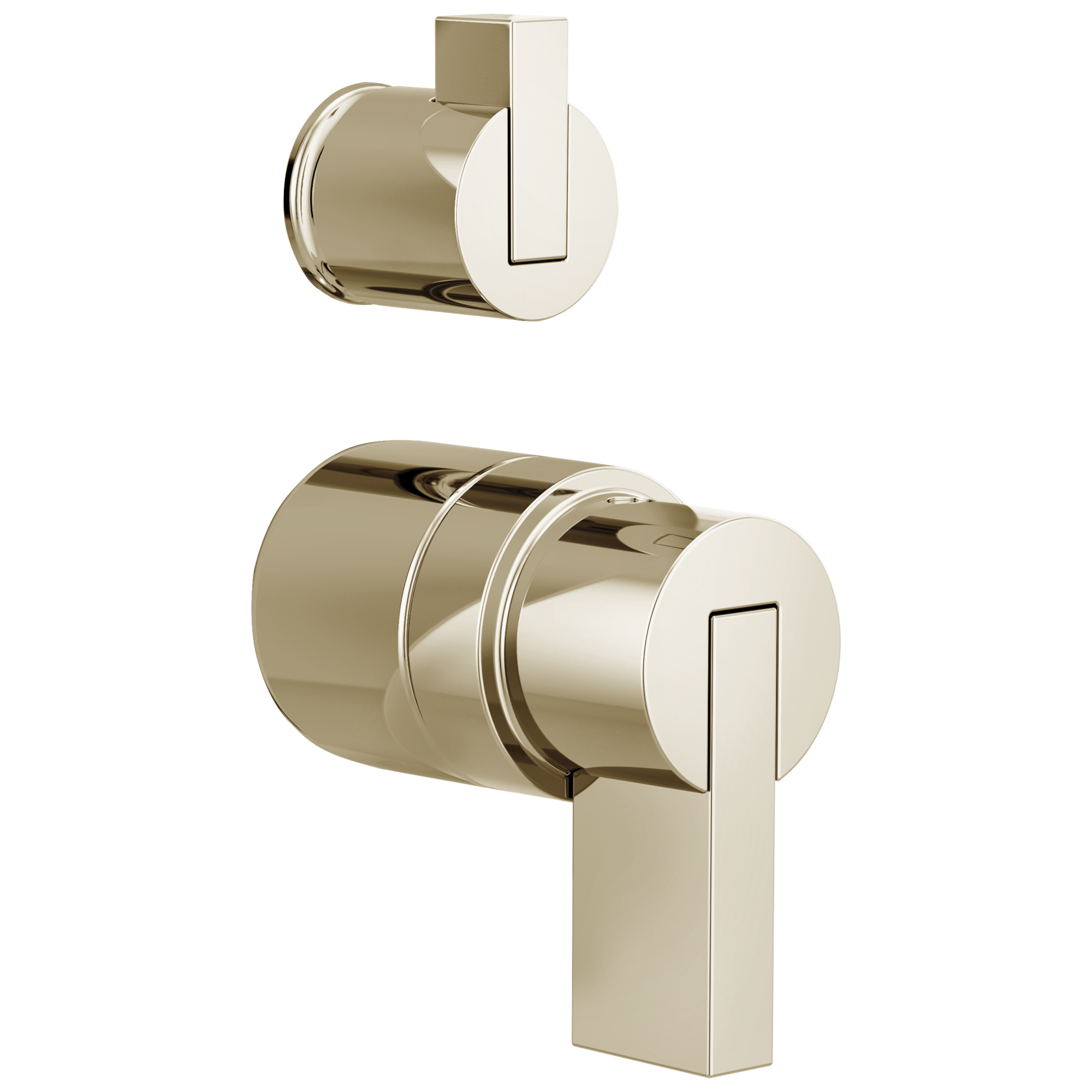 Brizo Litze®: Pressure Balance Valve with Integrated Diverter Trim Lever Handle Kit In Polished Nickel