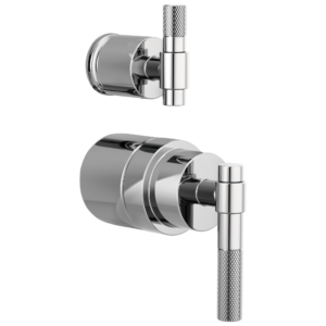 Brizo Litze®: Pressure Balance Valve with Integrated Diverter Trim T-Lever Handle Kit In Chrome