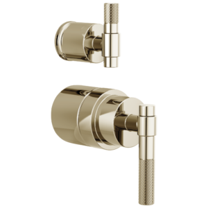 Brizo Litze®: Pressure Balance Valve with Integrated Diverter Trim T-Lever Handle Kit In Polished Nickel