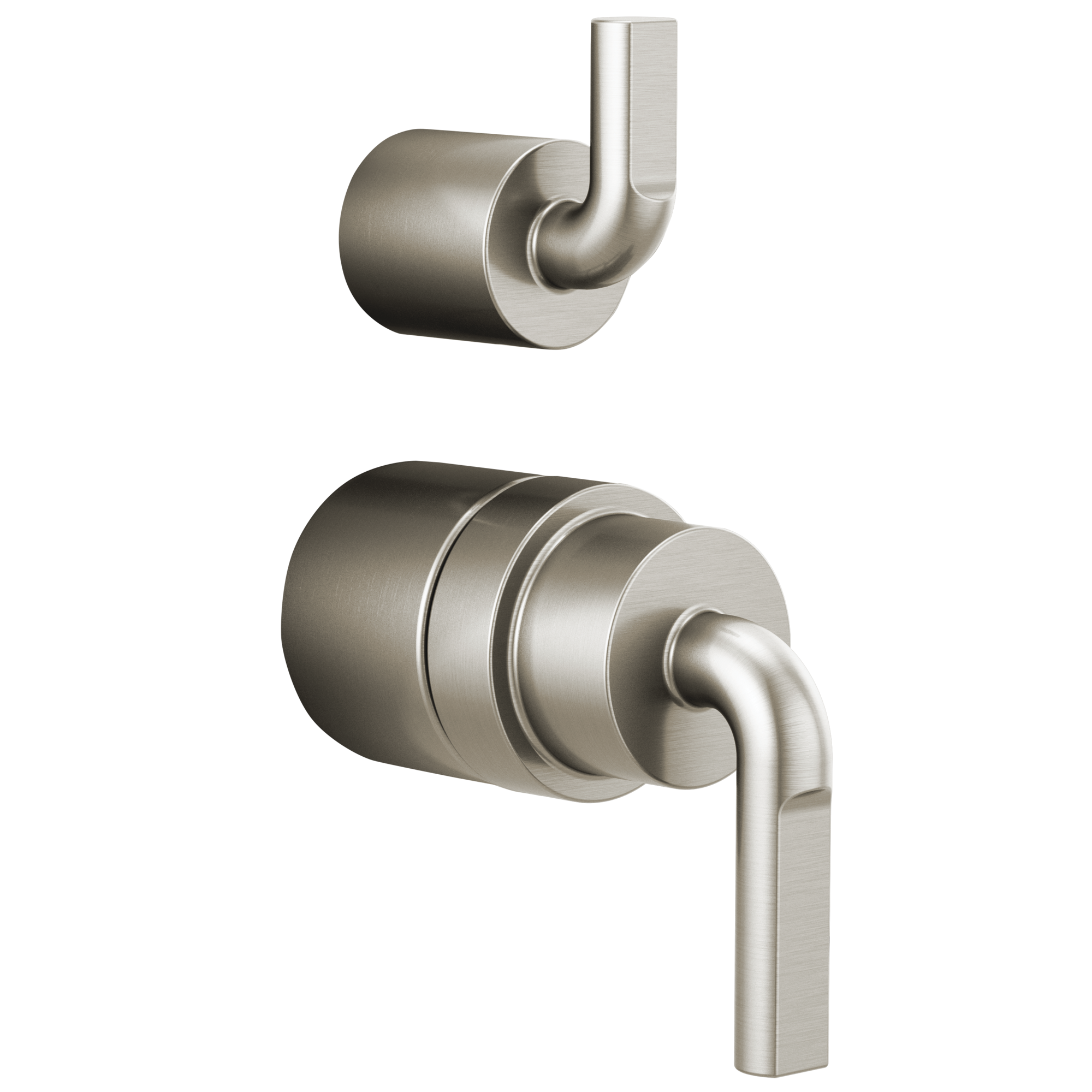 Brizo Litze®: Pressure Balance Valve with Integrated Diverter Trim Notch Lever Handle Kit In Luxe Nickel