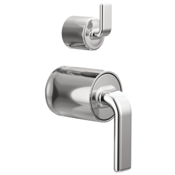 Brizo Allaria™: Pressure Balance Valve with Integrated Diverter Trim Twist Lever Handle Kit In Chrome
