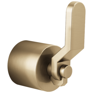 Brizo Litze®: 3 And 6 Setting Diverter Trim Industrial Lever Handle Kit In Luxe Gold