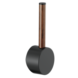 Brizo Odin®: Bar Faucet Wood Lever Handle Kit In Matte Black / Wood