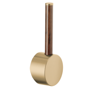 Brizo Odin®: Bar Faucet Wood Lever Handle Kit In Luxe Gold / Wood