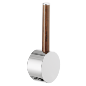 Brizo Odin®: Pull-Down Faucet Wood Lever Handle Kit In Chrome / Wood