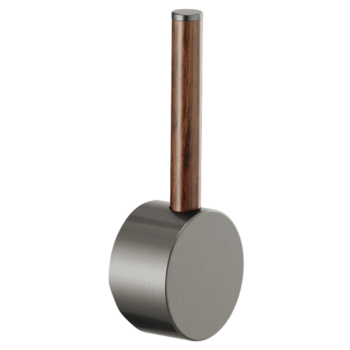 Brizo Odin®: Pull-Down Faucet Wood Lever Handle Kit In Luxe Steel / Wood