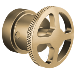 Brizo Litze®: Sensori® Thermostatic Valve Trim Wheel Handle Kit In Luxe Gold
