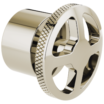 Brizo Litze®: Single-Handle Floor Mount Tub Filler Wheel Handle Kit In Polished Nickel