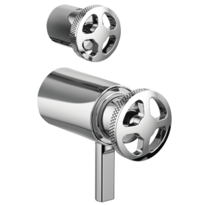 Brizo Litze®: TempAssure® Thermostatic Valve with Integrated Diverter Wheel Handle Kit In Chrome